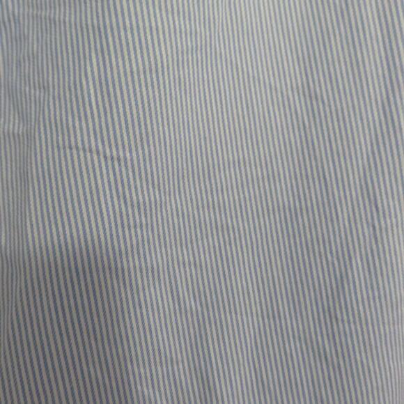 Zara Woman Women Sz M Blue White Striped Flowy Ruffle Hem Bow Tie Back Blouse - Picture 3 of 6